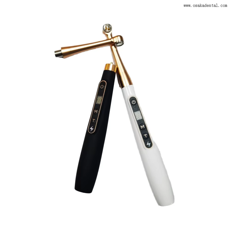 Lampe dentaire à polymérisation d'une seconde, couleur noir et blanc