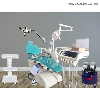 Chaise dentaire avec machine dentaire X Ray et compresseur d'air