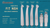 Pièce à main dentaire haute vitesse à fibre optique FIT NSK