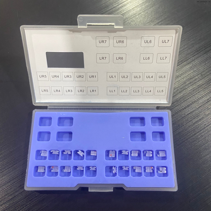 Support en céramique d'orthodontie dentaire ROTH/MBT 345 crochet OSA-P90-1