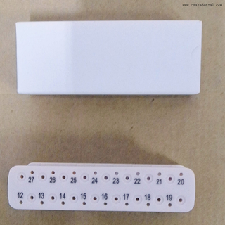 Boîte de mesure endo de couleur blanche autoclavable en plastique d'importation