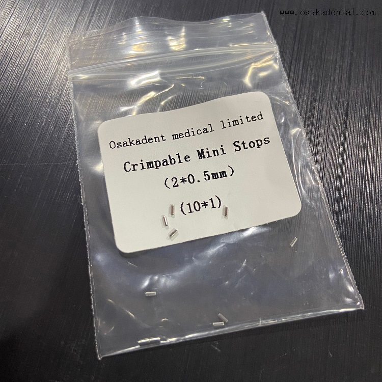 Mini-butées orthodontiques dentaires à sertir