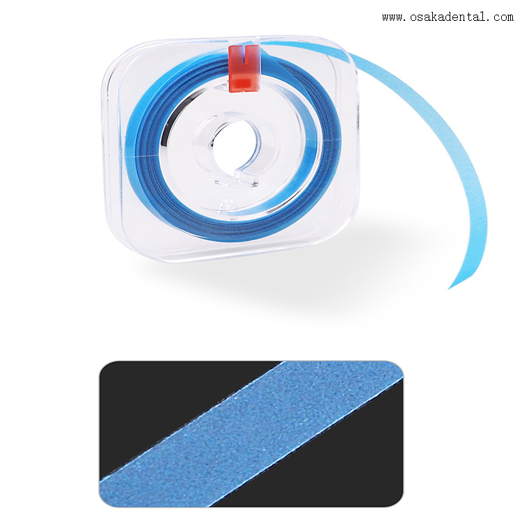 Bande de pré-polissage dentaire pour matériel dentaire
