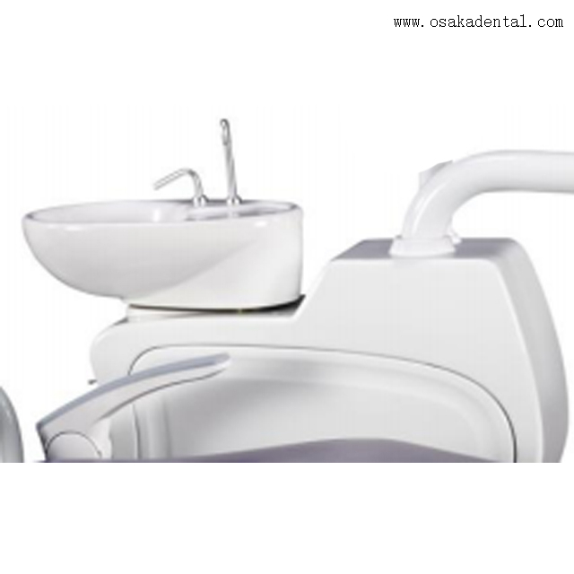 Fauteuil dentaire de couleur violette haut de gamme d'unité de fauteuil dentaire OSAKA avec machine de blanchiment dentaire et algiante dentaire