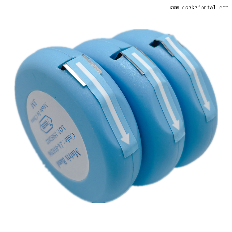 Bande de rouleau de matrice dentaire en acier inoxydable pour les opérations de soins des dents