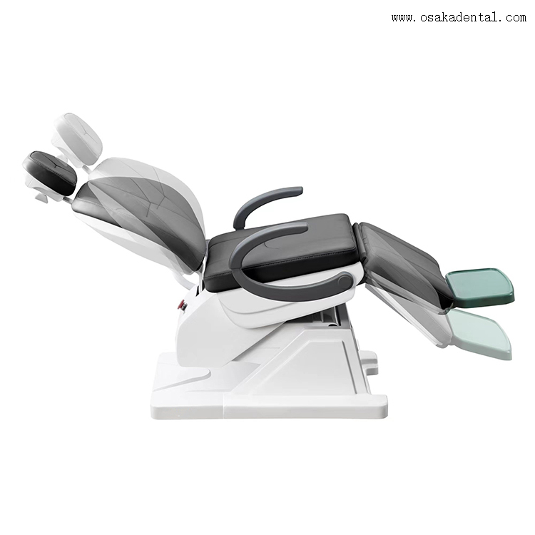 Unité de fauteuil dentaire à siège confortable pour patient à trois volets