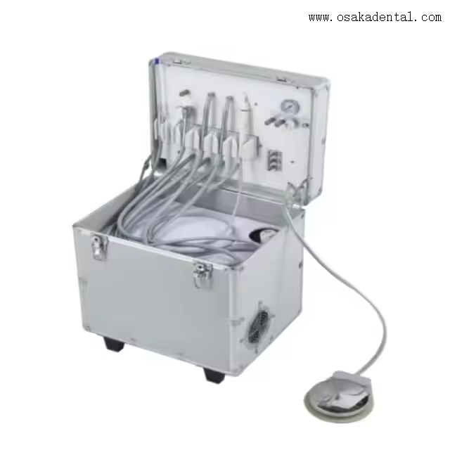 Prix le moins cher Clinique Mobile pièce à main haute/basse vitesse unité dentaire Portable