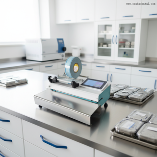 Machine de scellage dentaire automatique, avec fonction de découpe et d'impression, Machine d'emballage de pochettes de stérilisation dentaire