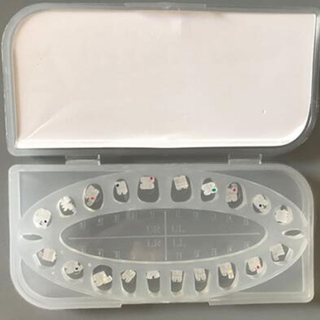 Support orthodontique en céramique dentaire élastique