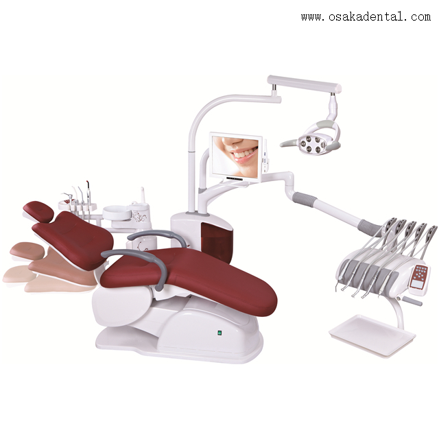 Fauteuil dentaire à plateau supérieur confortable pour clinique dentaire