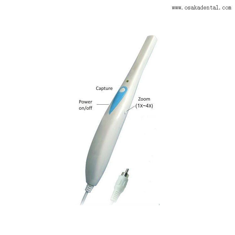 Caméra intra-orale dentaire rechargeable vidéo/RCA