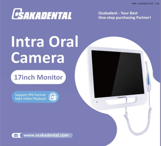 Caméra intra-orale dentaire avec moniteur blanc de 17 pouces à installer sur le fauteuil dentaire OSA-M950W