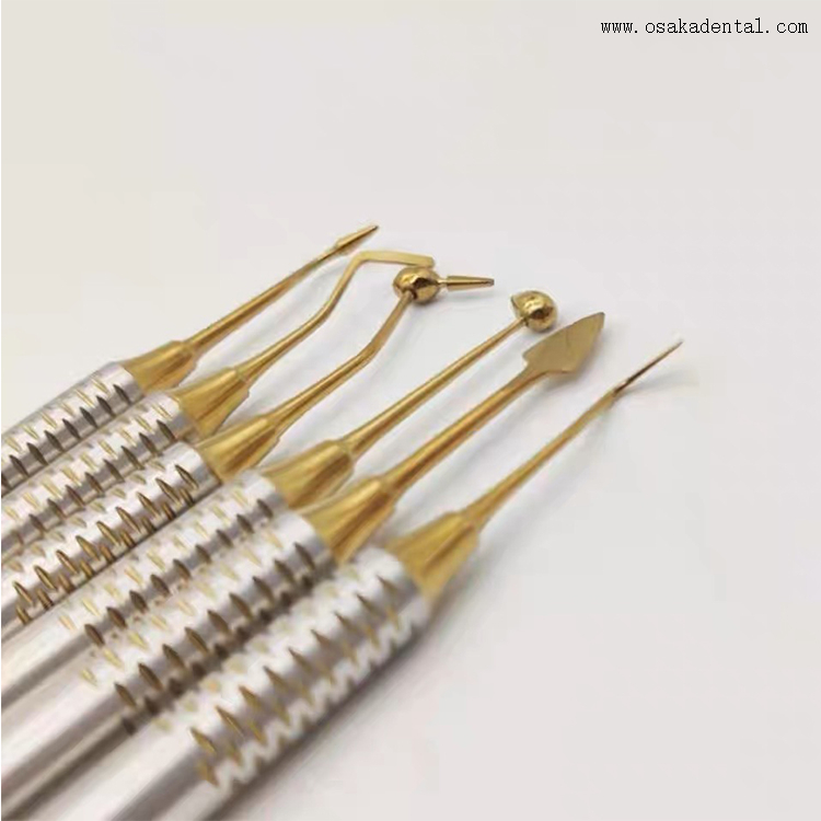 Instrument dentaire, outil de remplissage en résine Composite dentaire