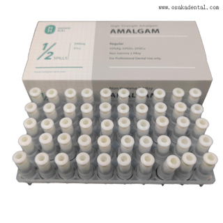 Capsule dentaire d'alliage d'amalgame de couleur blanche de l'AG 43% 200mg Spill1/2