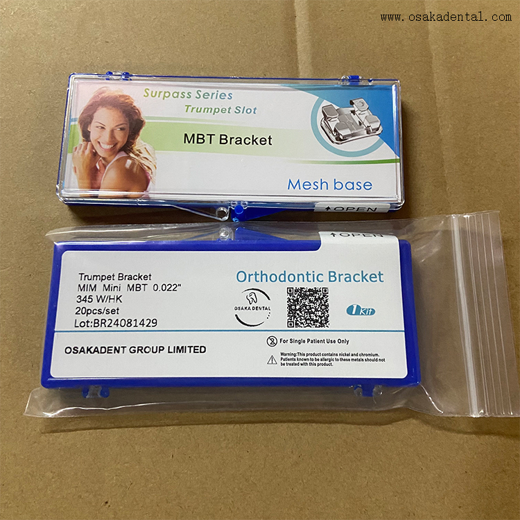 Support métallique de base en maille orthodontique dentaire