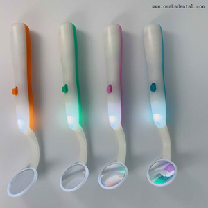 Miroir dentaire jetable avec lumière