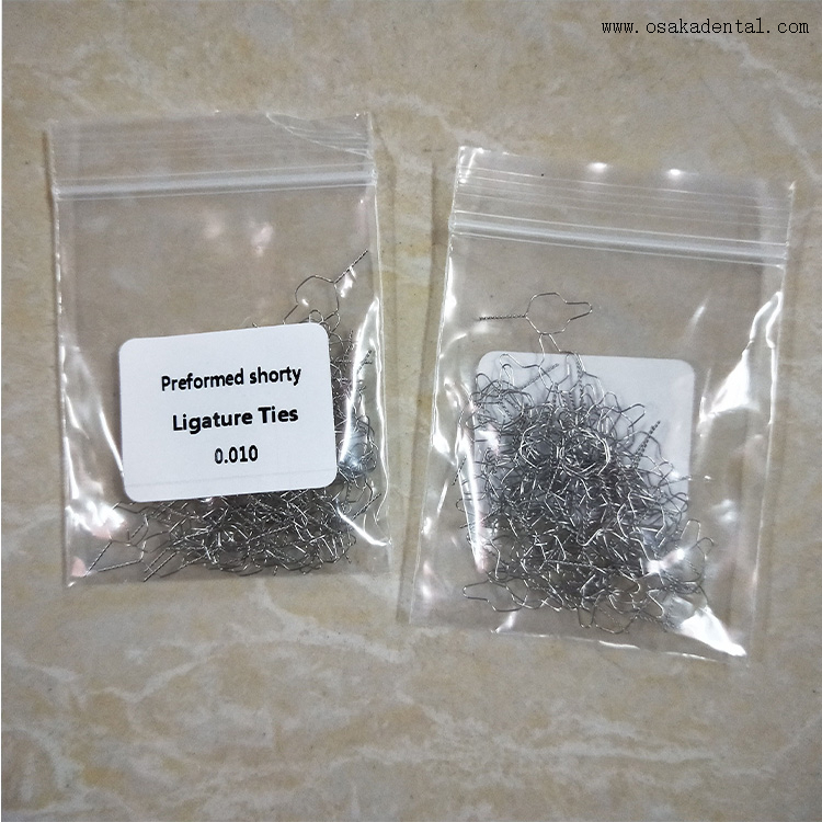 Liens de ligature préformés dentaires d'accessoires orthodontiques dentaires