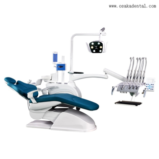 Fauteuil dentaire en cuir à plateau monté sur le dessus 