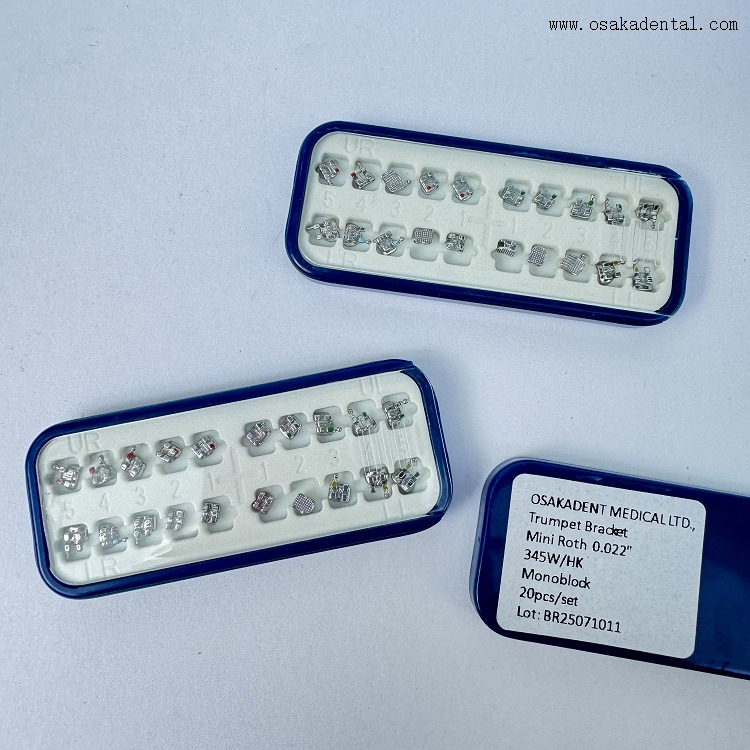 Emballage de boîte de support métallique monobloc orthodontique ROTH/MBT