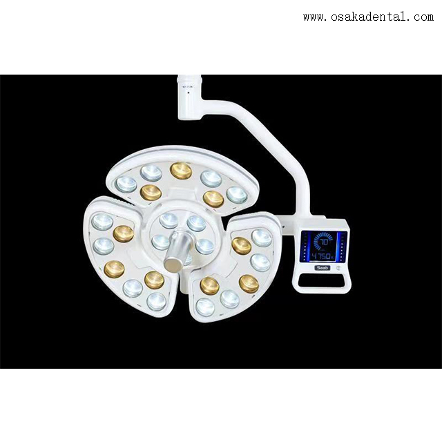 ‌Chariot mobile réglable pour éclairage chirurgical dentaire avec bras rotatif à 360°