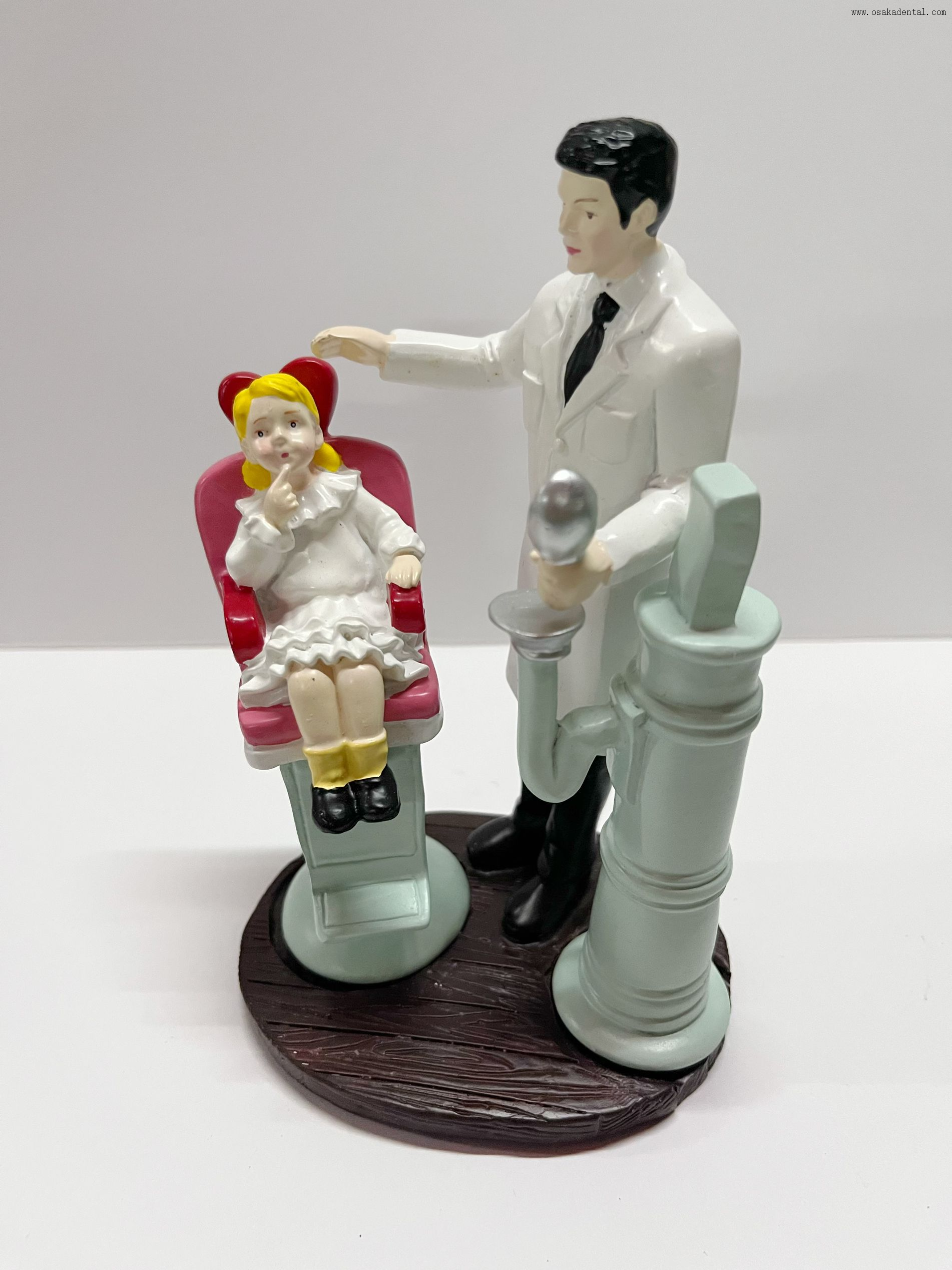 Nouveau Décoration de bureau dentaire dentiste et petite fille Figurine ornement