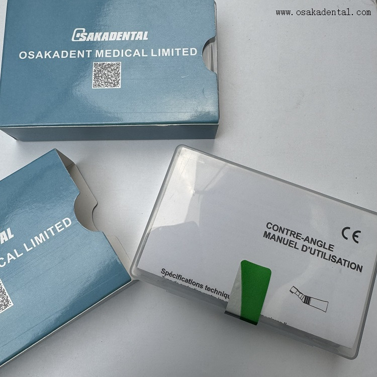 Contre-angle dentaire à bouton-poussoir 1:1, bonne qualité