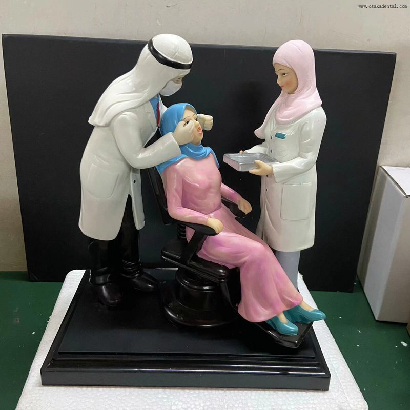 Modèle dentaire de précision avec matériau en résine, forme de modèle de dentiste pour la décoration de clinique dentaire