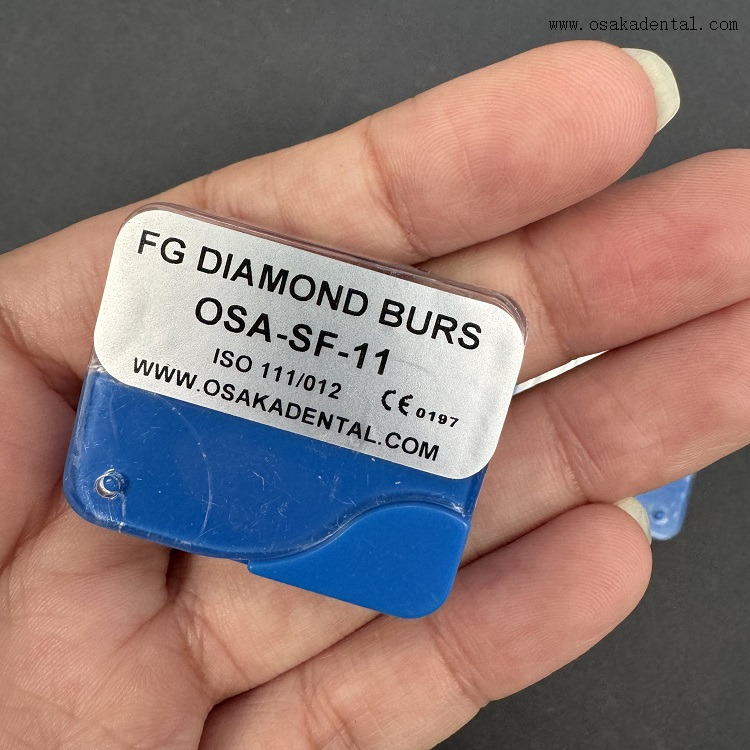 Fraise dentaire FG diamantée 5 pièces/boîte OSA-F656-T4, nouvel emballage