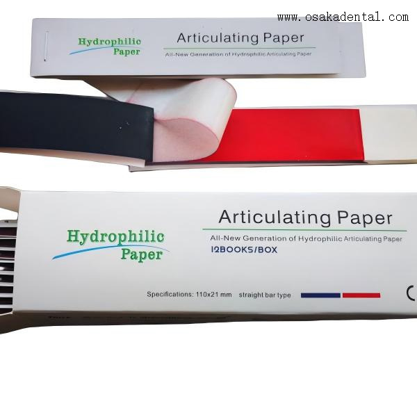 Papier articulé dentaire (rouge/bleu/rouge et bleu) pour articuler