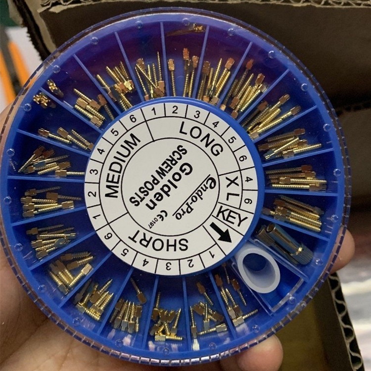 120 只 中性 镀 金根管钉 根管钉 副