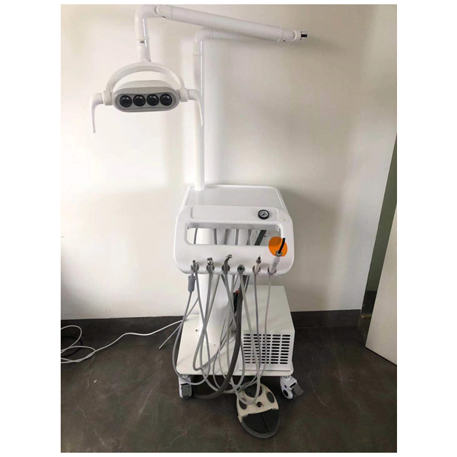 Unité dentaire portable et chariot mobile avec lampe LED