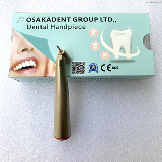 Pièce à main dentaire à bande rouge haute vitesse de 45 degrés avec lumière