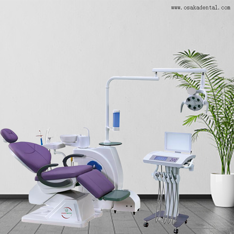 Fauteuil dentaire avec chariot mobile et bleu Nice Color/fauteuil dentaire à base solide