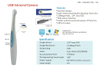 Caméra buccale USB dentaire de couleur blanc + bleu