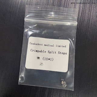 Butées fendues orthodontiques dentaires à sertir