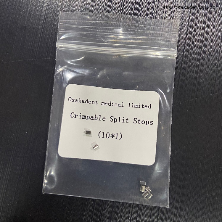 Butées fendues orthodontiques dentaires à sertir