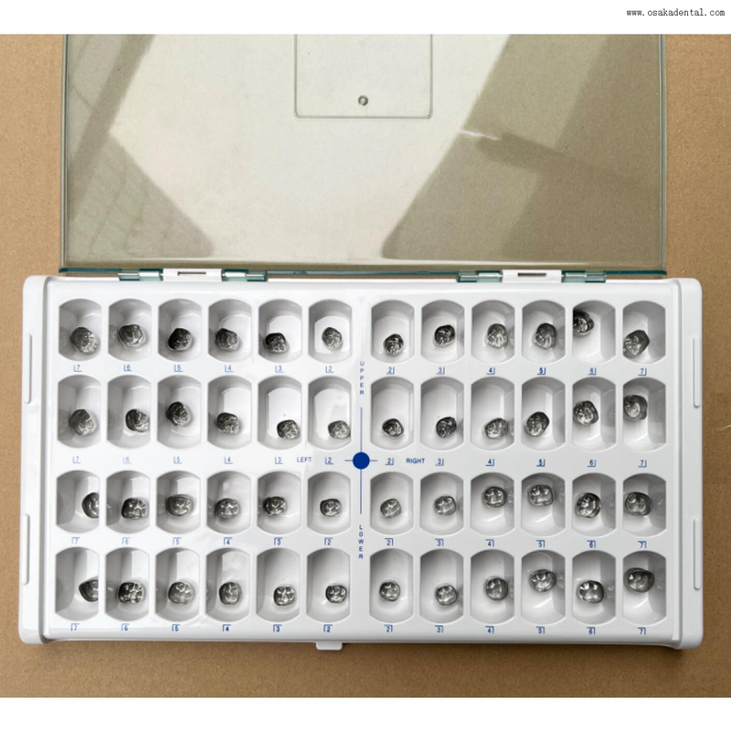 Clinique dentaire utiliser une couronne de dents en acier inoxydable pour adulte 