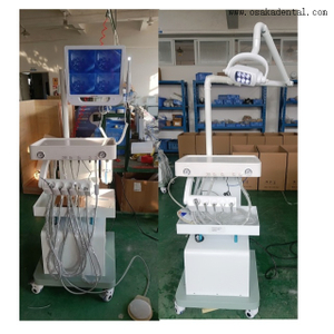 Unité dentaire portable avec lampe LED et moniteur