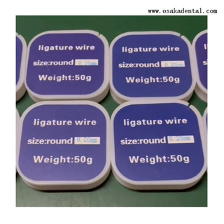 Fil de ligature orthodontique dentaire pour appareils orthodontiques
