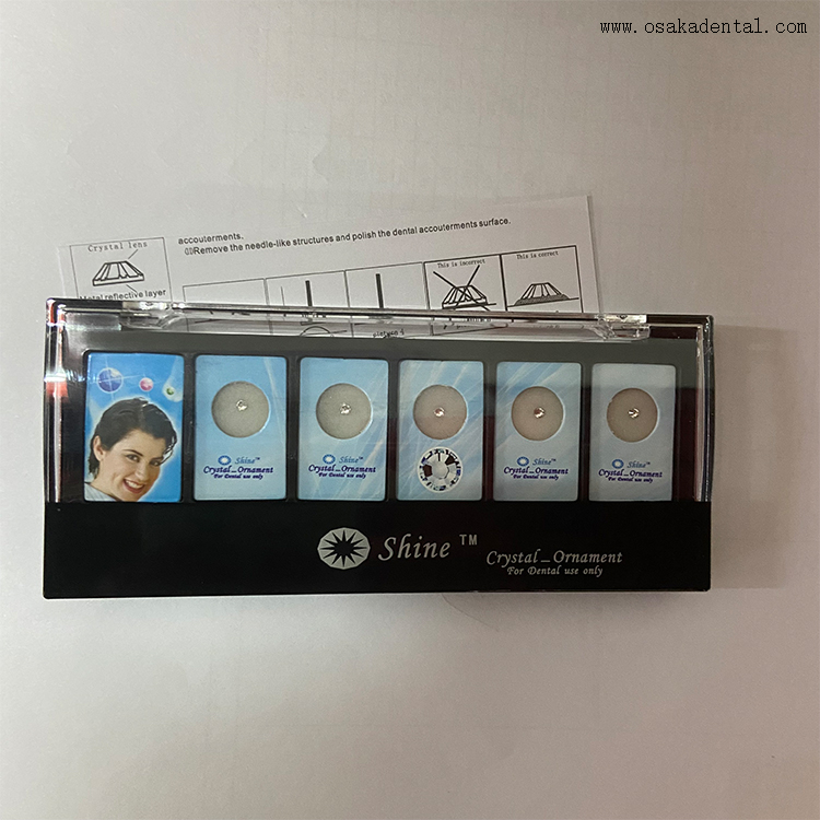 Accessoires dentaires, dents en cristal ou diamant, pierres précieuses