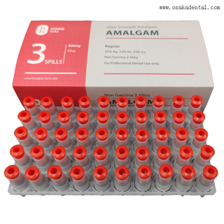 Capsule dentaire 800mg Spill3 d'alliage d'amalgame de couleur rouge de l'AG 43%