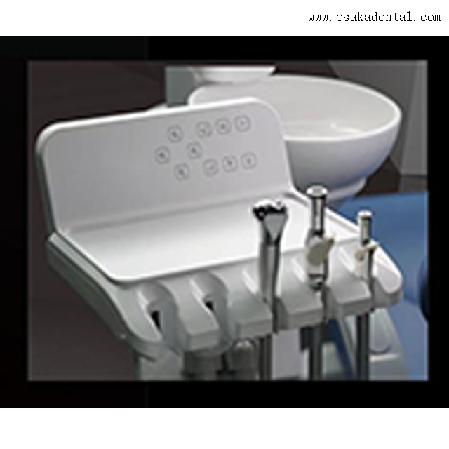 Lampe de fauteuil dentaire en cuir confortable pour clinique dentaire avec matériau d'alginate d'impression dentaire