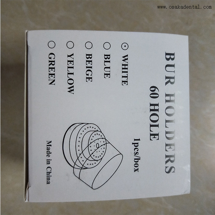 Porte-fraises dentaires pour 60 fraises