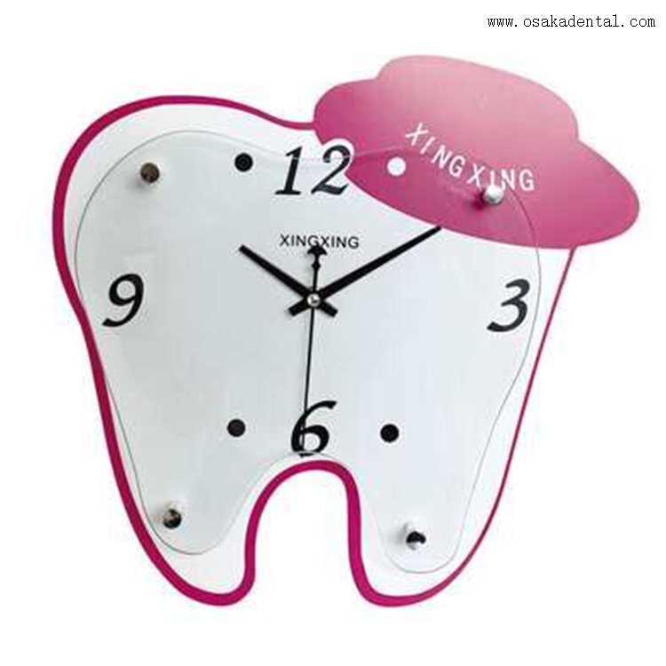 Horloge en forme de dents dentaires pour clinique dentaire
