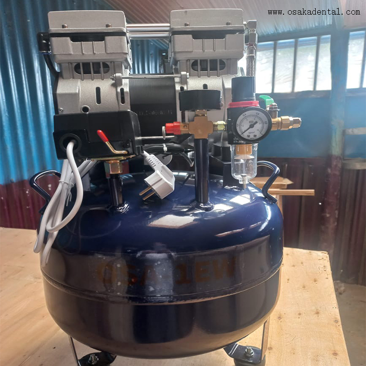 Alimentation de compresseur d'air 40L pour deux unités de fauteuil dentaire