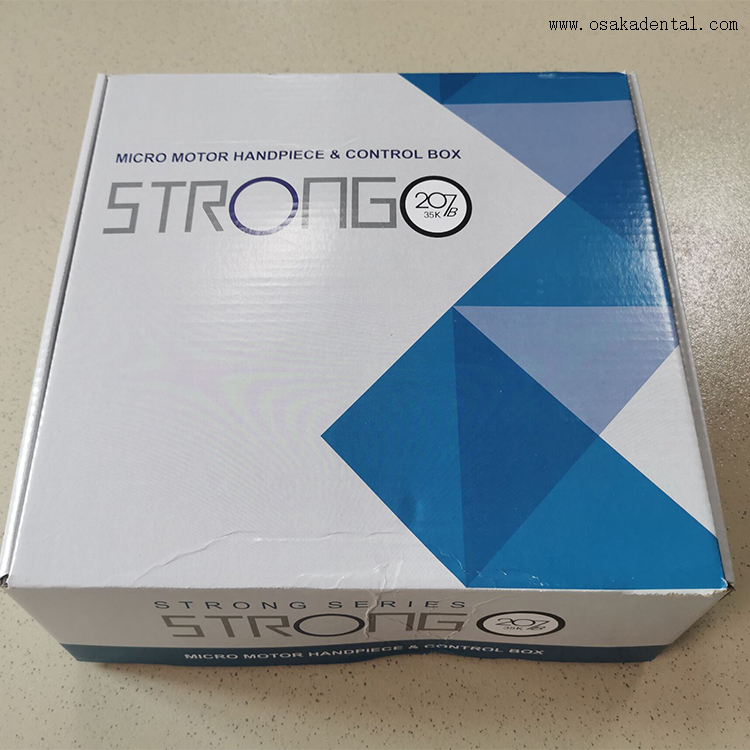 Micromoteur dentaire Strong 210 avec pièce à main différente