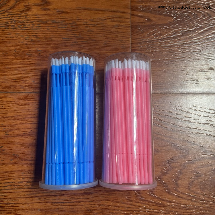 Brosse dentaire longue jetable, Micro brosse dentaire, micro applicateurs D739-1