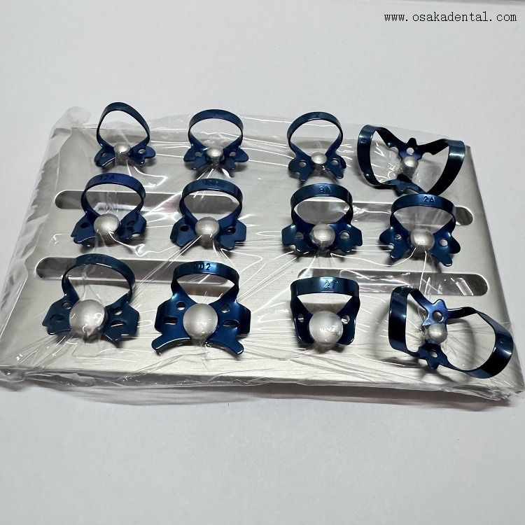 Clip de soins bucco-dentaires, support de barrage en caoutchouc