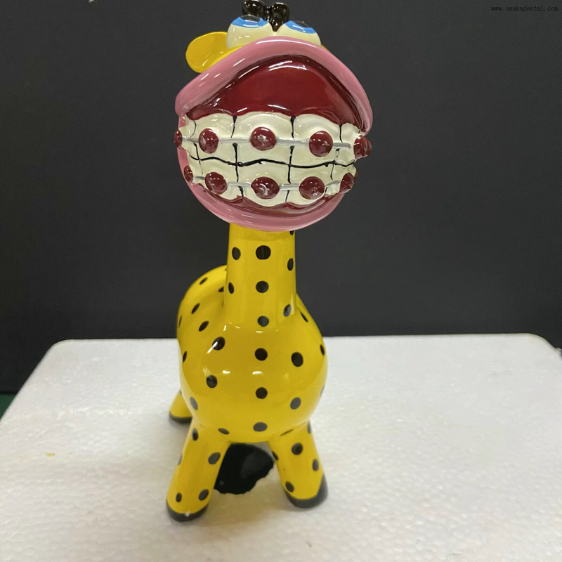 Bijoux dentaires girafe pour appareil dentaire pour enfants