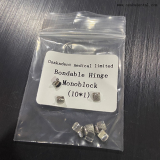 Monobloc de charnière collable orthodontique dentaire